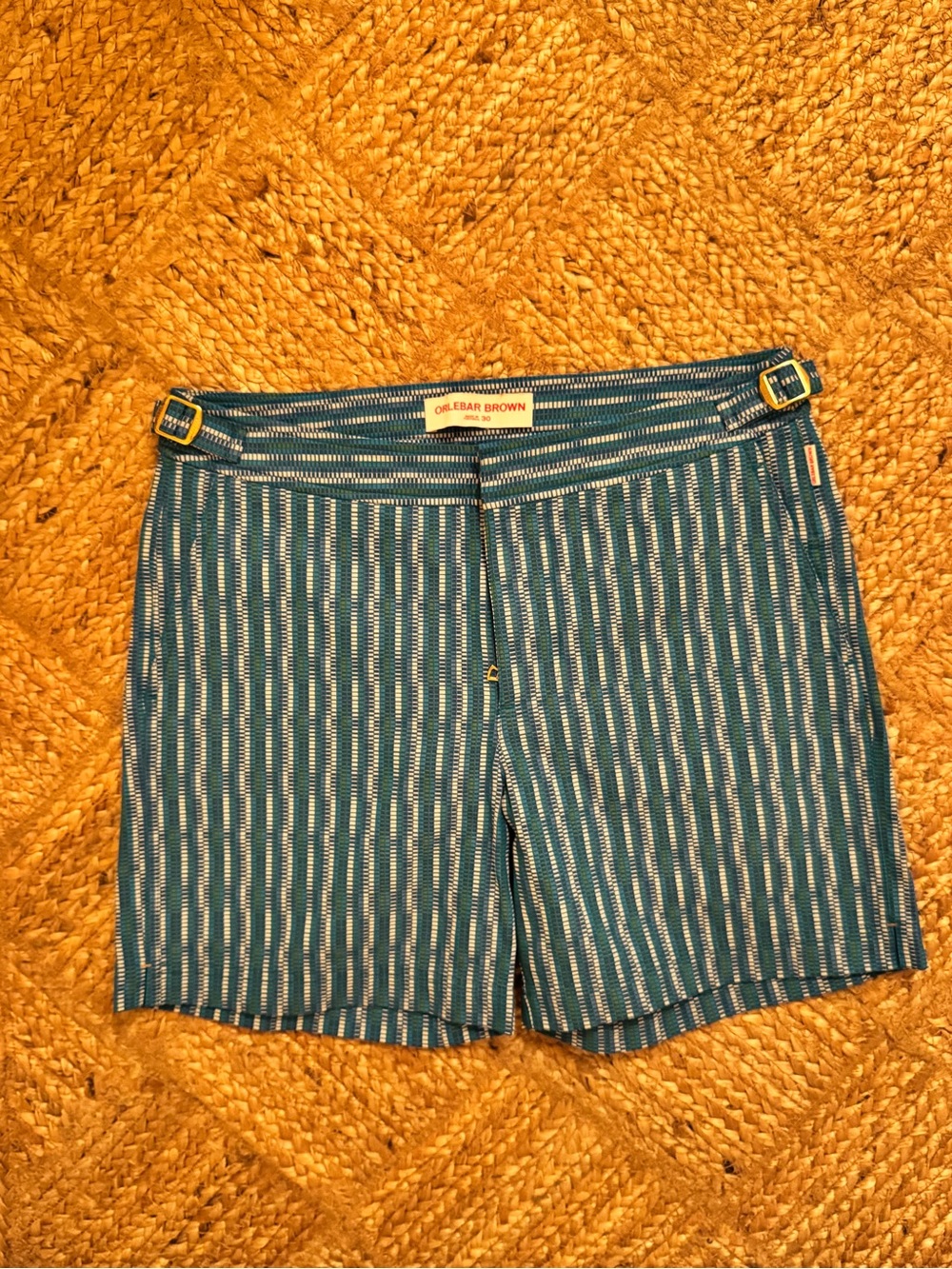 Orlebar Brown Bulldog Swim Shorts – Blue Stripe (30)